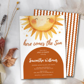 Hier kommt die Sun Boho Baby Dusche Einladung