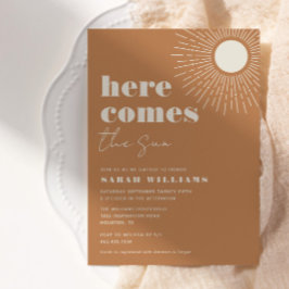 Hier kommt die Sun Boho Babydusche | Einladung