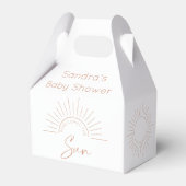 Hier kommt die Sun Boho Babydusche Geschenkschachtel (Rückseite)
