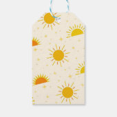 Hier kommt die Sun Boy Baby Dusche Geschenkanhänger (Rückseite)