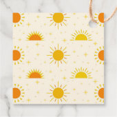 Hier kommt die Sun Boy Baby Dusche Geschenkanhänger (Rückseite)