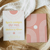 Hier kommt die Sun Co-Ed Baby Dusche Einladung