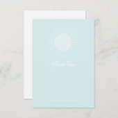 Hier kommt die Sun Flat Dankeschön Karte (Vorne/Hinten)
