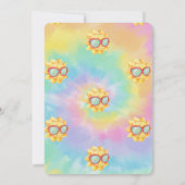 Hier kommt die Sun Gefärbte Krawatte Babydusche Einladung (Rückseite)