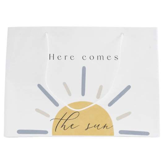Hier kommt die Sun Geschenktasche Große Geschenktüte (Vorderseite)