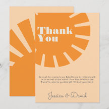 Hier kommt die Sun Retro Baby Dusche