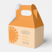 Hier kommt die Sun Retro Baby Dusche Geschenkschachtel (Rückseite)