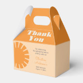 Hier kommt die Sun Retro Baby Dusche Geschenkschachtel (Vorderseite)