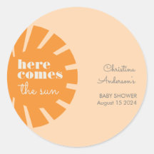Hier kommt die Sun Retro Baby Dusche