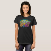 Hier kommt die Sun Spring Hippie Peace Sign Floral T-Shirt (Vorne ganz)