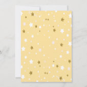 Hier kommt die Sun Stars Baby Dusche Einladung (Rückseite)