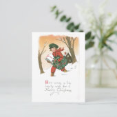 Hier kommt ein gesunder Wunsch Postkarte (Stehend Vorderseite)