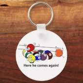 Hier kommt er Schlüsselanhänger (Vorderseite)