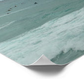 HIER KOMMT ES zum Surfposter Poster (Ecke)