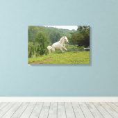 Hier kommt ich leinwanddruck (Insitu (Holzboden))