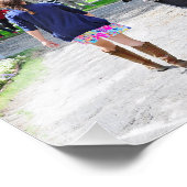 Hier kommt Rosie zur Post Fotodruck (Ecke)