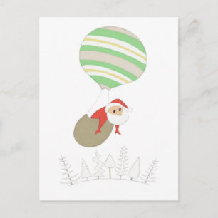 Hier kommt Santa Claus POSTCARD Feiertagspostkarte