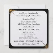 Hier kommt Santa Elegante Weihnachten Einladung (Rückseite)