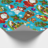 Hier kommt Santa Geschenkpapier (Ecke)