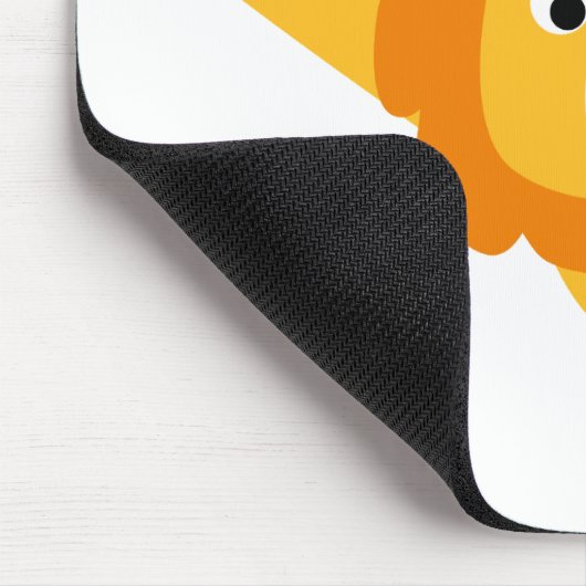 Hier kommt Trouble (niedlicher Cartoon Löwe) Mouse Mousepad (Ecke)