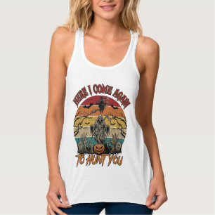 Hier kommt wieder der Sensenmann Halloween-Kürbis_ Tank Top