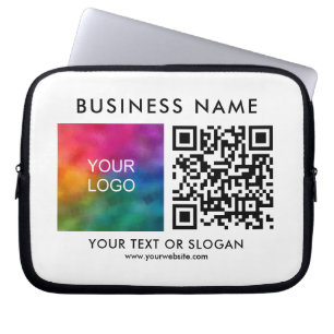 Hier können Sie Ihr QR-Code-Business-Logo individu Laptopschutzhülle