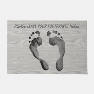 Hier können Sie Ihre Footprints verlassen haben Fußmatte