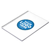 Hier können Sie Ihren Text oder Ihr Logo individue Notizblock (Linke Seite)