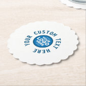 Hier können Sie Ihren Text oder Ihr Logo individue Untersetzer (angewinkelt)