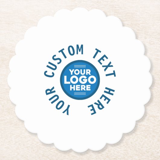 Hier können Sie Ihren Text oder Ihr Logo individue Untersetzer (Vorderseite)