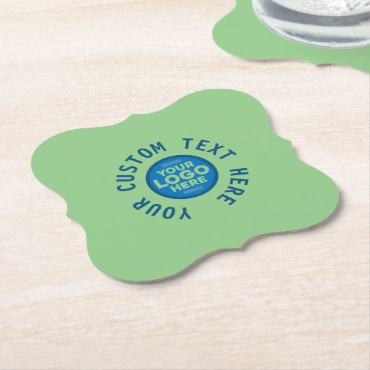 Hier können Sie Ihren Text oder Ihr Logo individue Untersetzer (angewinkelt)