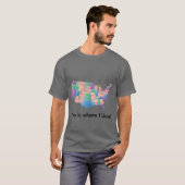 Hier lebe ich USA T-Shirt (Vorne ganz)