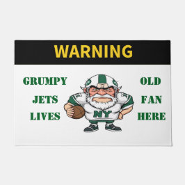 Hier lebt der Grumpy Old Jets Fan Fußmatte