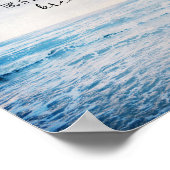 Hier lernte ich zuerst, den Strand zu durchatmen Poster (Ecke)