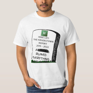 Hier liegt der T - Shirt des Hagerstown-Berichts