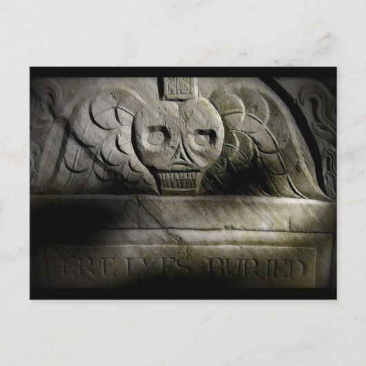 Hier Lyes Buried Postcard Postkarte (Vorderseite)