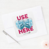 Hier Maske verwenden Quadratischer Aufkleber (Umschlag)