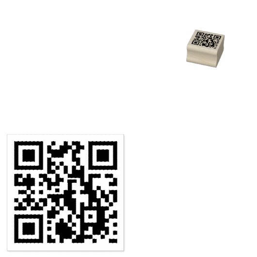 hier modern Ihren QR-Code anpassen Gummistempel (Stempel)