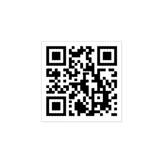 hier modern Ihren QR-Code anpassen Gummistempel (Prägung)