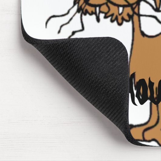 Hier mousy. mousepad (Ecke)
