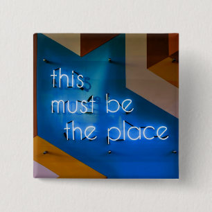 Hier muss NEON Sign Funny sein Button