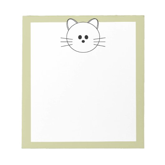 Hier Notepad "Kitty" Notizblock (Vorderseite)