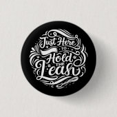 Hier nur um die Leine zu halten, Hundetherapie-Fre Button (Vorderseite)