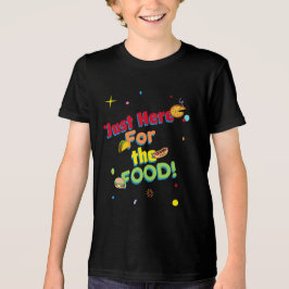 Hier nur wegen dem ESSEN! Humorvolles Party-Shirt Tri-Blend Shirt