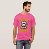 Hier Outta Grumpy Funny Monkey Meme Spaß T-Shirt (Vorne ganz)