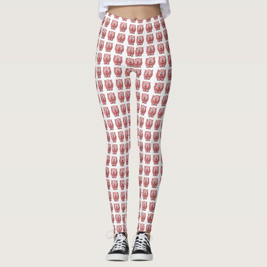 Hier Piggy Schwein-Schwein! Leggings (Vorderseite)