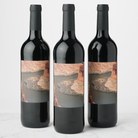 Hier rechts weinetikett (Flaschen)