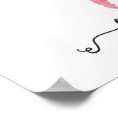 Hier schicke ich mich poster (Ecke)