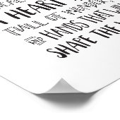 Hier schläft ein Mädchen mit einem Kopf voller Trä Poster (Ecke)