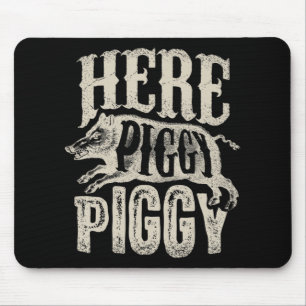 Hier Schweine Wildschwein jagen Vintages Schweineh Mousepad
